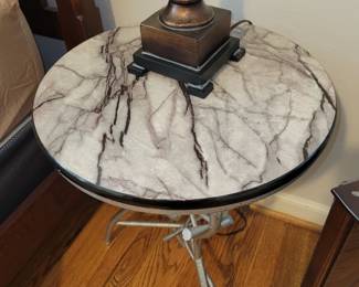 Marble top end tables