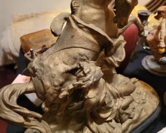 Antimony Sculptures- Marly Horse - Louis XV style