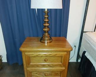 1 of 2 Nightstands and Lamps