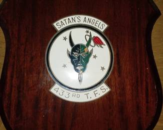 433rd Tactical Fighter Squadron USAF plaque