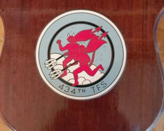 434th Tactical Fighter Squadron USAF plaque