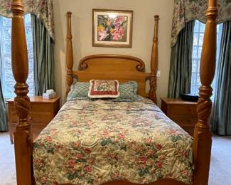 4-poster bed made from Louisiana swamp cypress