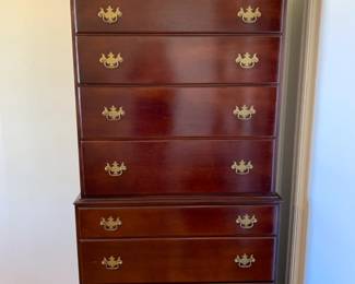 #11 Wood Hi-Boy w/drop-down Desk & 6 Drawers - 36x15x72 $175.00