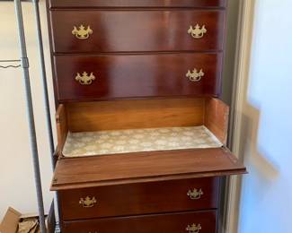 #11 Wood Hi-Boy w/drop-down Desk & 6 Drawers - 36x15x72 $175.00