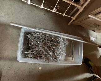 #188 Evergleam Silver 6 Foot Christmas Tree w/Single Branches Currently Assembled $300.00