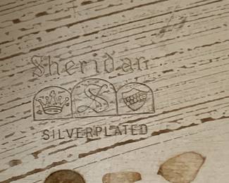 #61 Sheridan Silverplate Silver Serving Tray w/handles - 30x17 $65.00