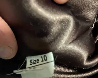 #263 Intrigue by Tiss Avel faux brown fur jacket size 10 $40