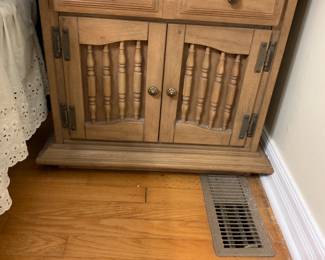 #60 Wood Bedside Table w/1 drawer & 2 doors - 24x16x24 $65.00