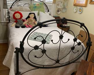 #55 iron full size bed frame $125.00
#56 Ease full size mattress set with remote lift head and foot $150.00