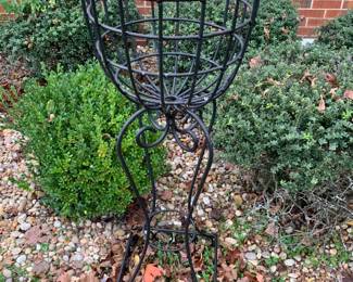 #85 Black Heavy Metal Tall Flower Stand - 14x41 $30.00