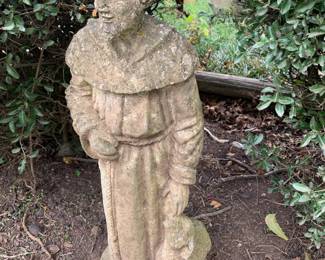 #141 Concrete Statue of Saint John the Baptist w/Sheep - 25" Tall $45.00