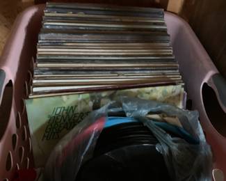 some records and 45's $1 each