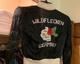 #241 WW2 Era Satin Jacket Wildflecken - Germany Rare Unusual Military Piece $75.00
