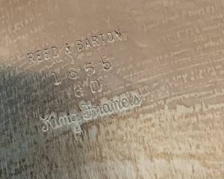 #27 Reed & Barton - King Francis - Heavy Silverplated Silver Tray w/handles - 30x21 $175.00