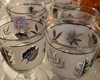 #219 Libby Leaf Small Goblets - set of 8 $25.00