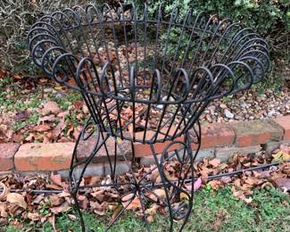 #83 Black Metal Plant Basket - 19x26 $20.00