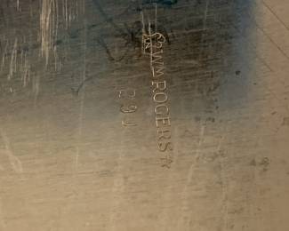 #26 Silverplated Rectangular Tray w/handles by WW Rogers - 24x14 $35.00