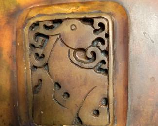 #34 Pair of Chinese Hardstone Dragon Bookends - 8" Tall x6"Wide x 3" Deep Heavy $75.00