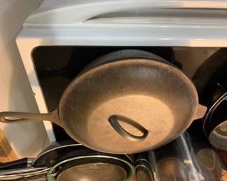 #66 Cast Iron Lidded Chicken Fryer - No 8 $30.00