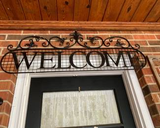 #116 Black Welcome Sign- 42" Wide x 16"Tall $40.00