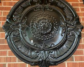 #113 Black Aluminum Wall Art - 39" Diameter $30.00