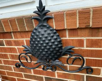 #104 Aluminum Black Pineapple Wall Art - 23x20 $20.00
