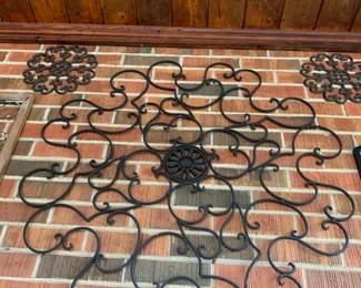 #119 Round Scroll Wall Art - 38" diameter $30.00