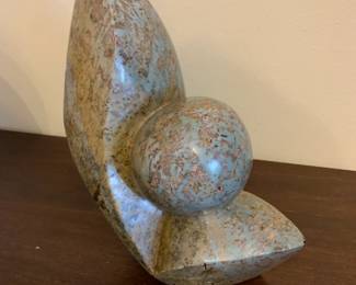 #37 Abstract Soapstone Carving Sculputre - 10" tall $35.00