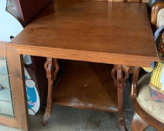 #173 Wood Square Radio Table - 28x28x30 $75.00
