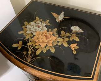 #59 Asian Jewelry Armoire w/2 flip-open side Doors & Flip-up Top w/mirror - 17x14x42 $100.00