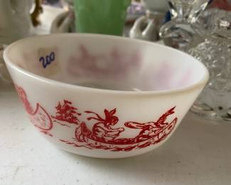 #200 Davy Crocket Vintage Anchor hocking Bowl $20.00