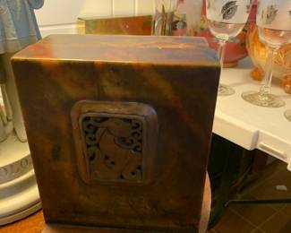 #34 Pair of Chinese Hardstone Dragon Bookends - 8" Tall x6"Wide x 3" Deep Heavy $75.00