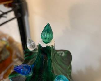 #48 Ceramic Christmas Tree (top is cracked and missing star) 18" Tall - as is $50.00