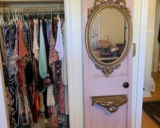 #13 Door w/Mirror - 18x80 $175.00
SIZE 2-3X WOMEN CLOTHES SIZE 10 SHOES.