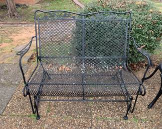 #133 Black Wrought Iron Glider - 47" $100.00