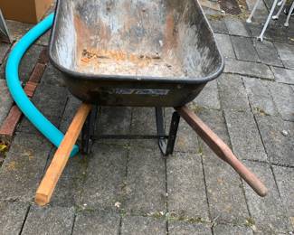 #164 TruTemper Metal Wheelbarrow (as is tire flat) $30.00