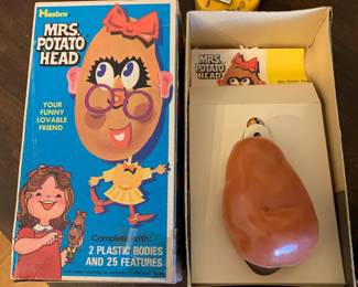 #38 Hasbro Mrs. Potato Head in Original Hasbro Box w/2 plastic bodies and 25 parts $60.00