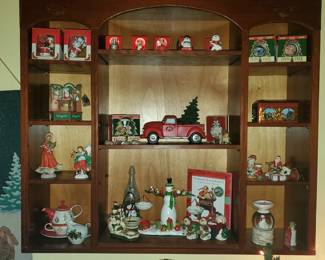 Christmas ornaments: coca cola, campbell's soup, Hummel 