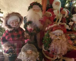 Santa dolls, Christmas figurines