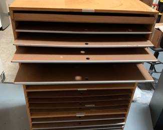 20 slot map or print cabinet