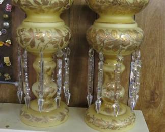 Czech Bohemian Mantle Lusters!