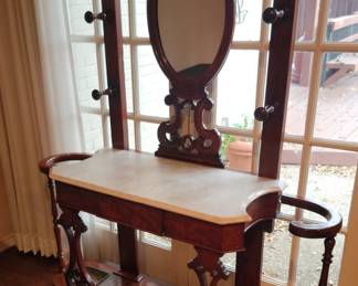 Vintage Mirror back Hallstand
