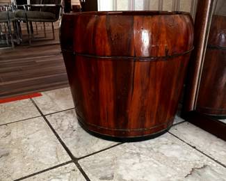 wooden planter