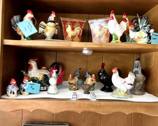 rooster collection and decor