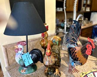 rooster collections and decor