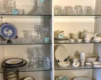 china and crystal pieces