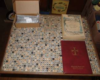 Mosaic tile table