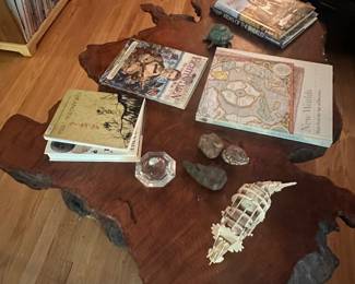 Cypress wood coffee table