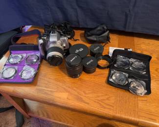 Camera with multipe lens