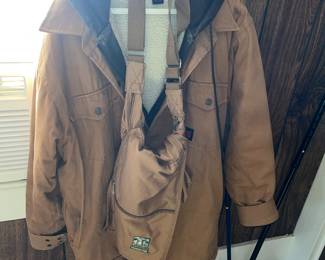 "TOUGH DUCK" heavy coat and a National Wildlife Federation sling pouch